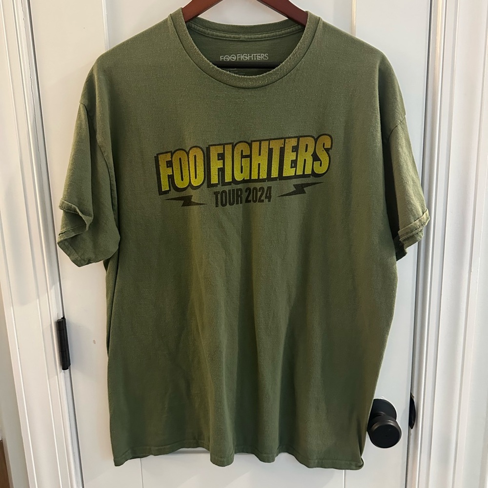 Foo Fighters Tour 2024 Green T-Shirt